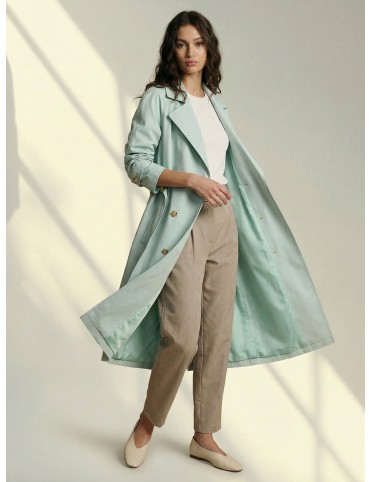 Trench dama Baby Mint