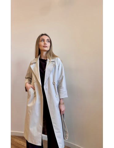 Trench dama Light Grey
