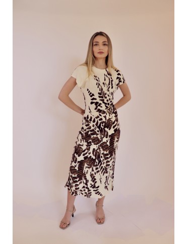Rochie dama bianco print