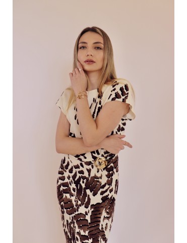 Rochie dama bianco print